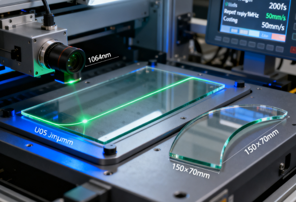 飞秒激光切割 UTG 玻璃 (7) 飞秒激光切割 UTG 玻璃 (7)