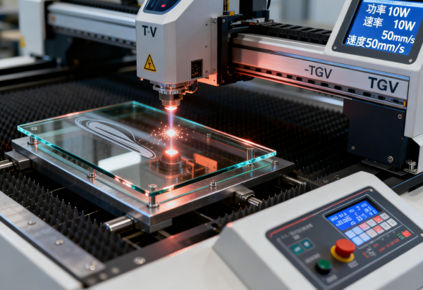红外飞秒激光切割TGV玻璃 (6)