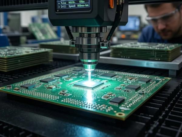 载板绿光皮秒钻孔 (5)